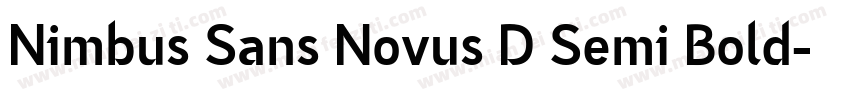 Nimbus Sans Novus D Semi Bold字体转换